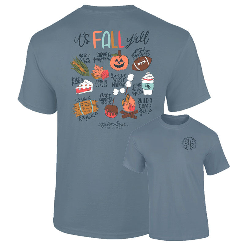 Southernology Ashton Brye Fall Bucket List Comfort Colors T-Shirt