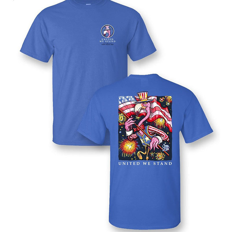 Sassy Frass Patriotic USA Flamingo Comfort Colors T-Shirt