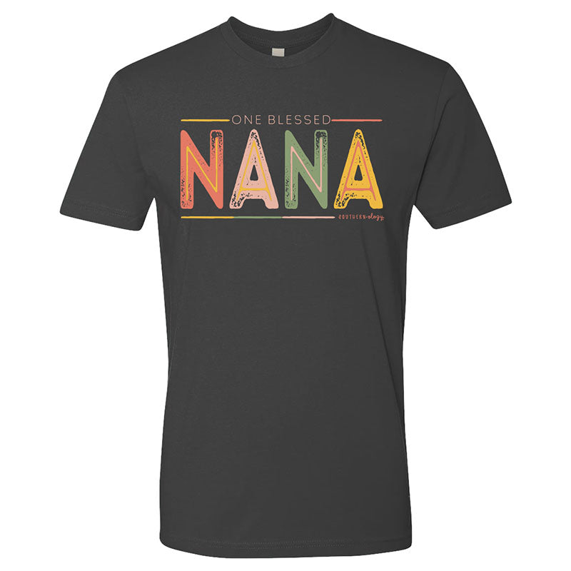 Southernology Statement Collection Nana Color Block Canvas T-Shirt
