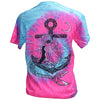 Southern Attitude Tortuga Moon Mermaid Anchor Tie Dye T-Shirt