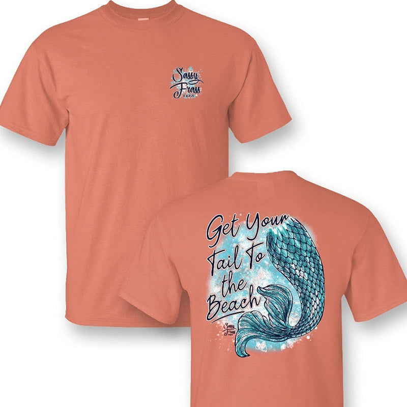 Sassy Frass Get Your Tail to the Beach Mermaid T-Shirt