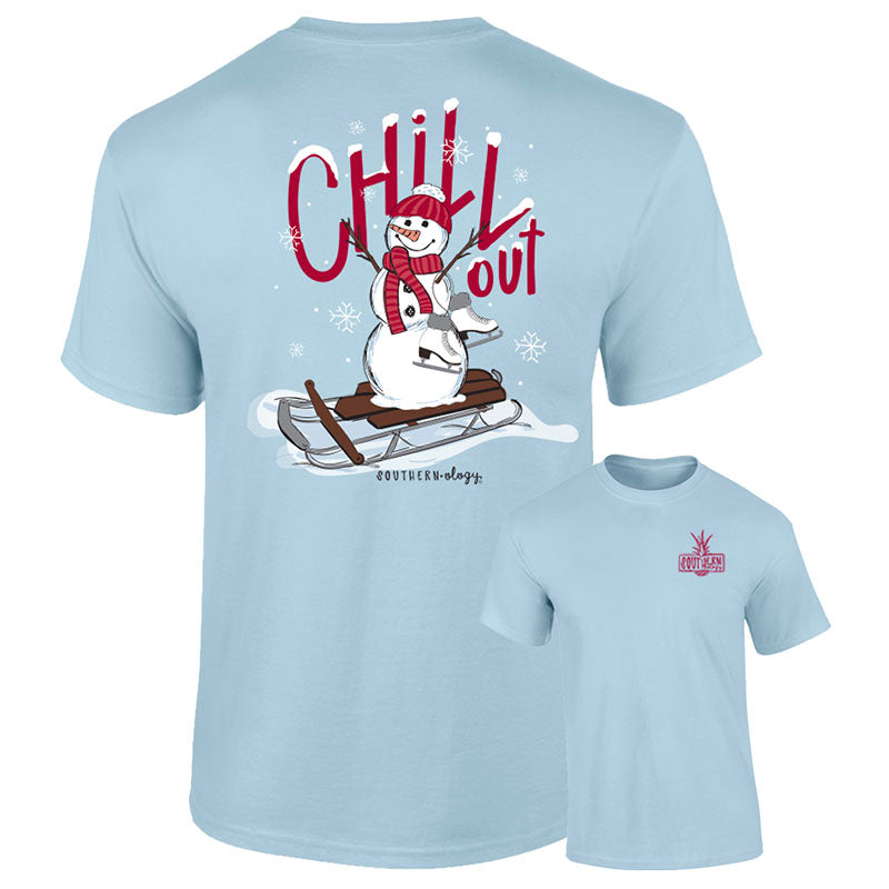 Southernology Chill Out Snowman Comfort Colors T-Shirt
