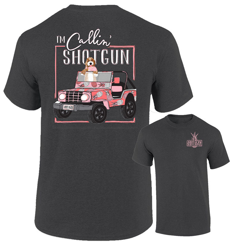 Sale Southernology Callin' Shotgun Dog Comfort Colors T-Shirt