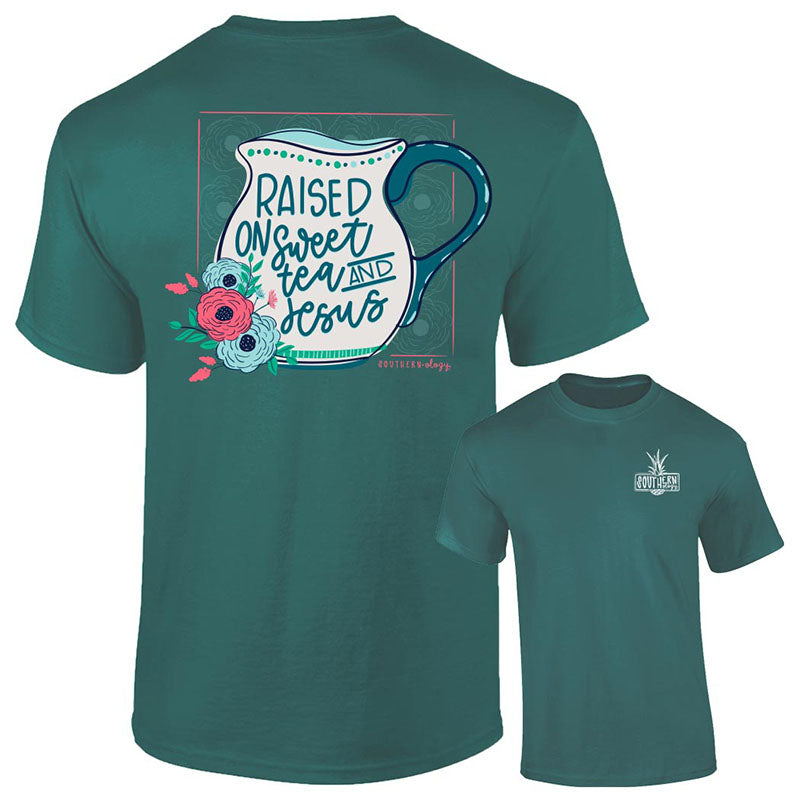 Sale Southernology Sweet Tea and Jesus Pitcher Comfort Colors T-Shirt