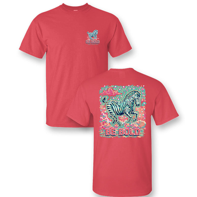 Sassy Frass Preppy Be Bold Zebra Comfort Colors T-Shirt