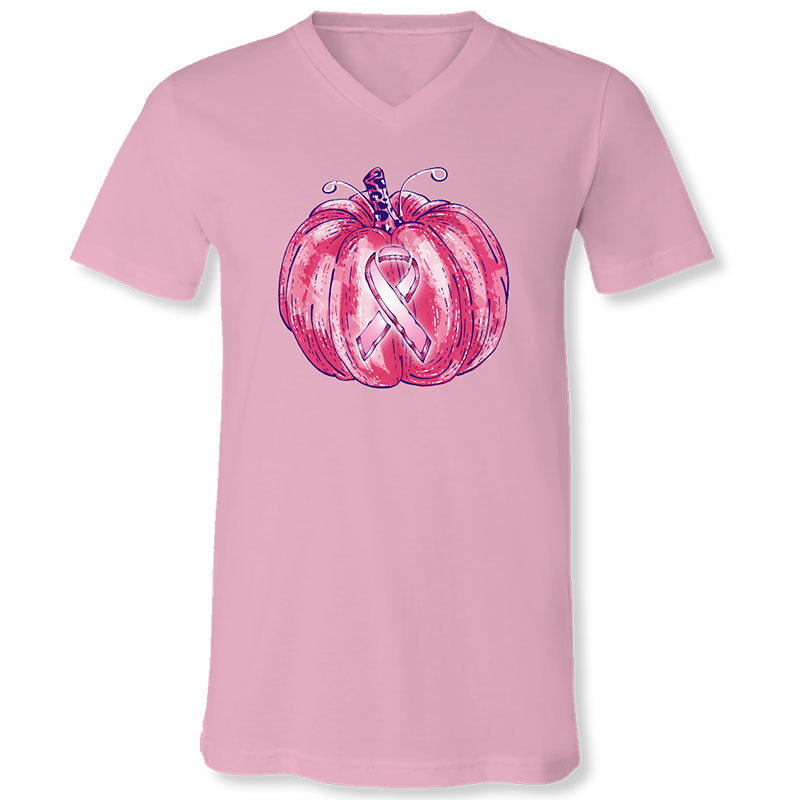 Sassy Frass Cancer Pink Pumpkin Canvas T-Shirt