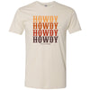 Southernology Stacked Howdy Statement Canvas T-Shirt