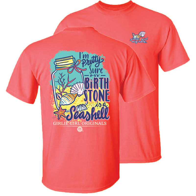Girlie Girl Originals Birth Stone Seashell T-Shirt