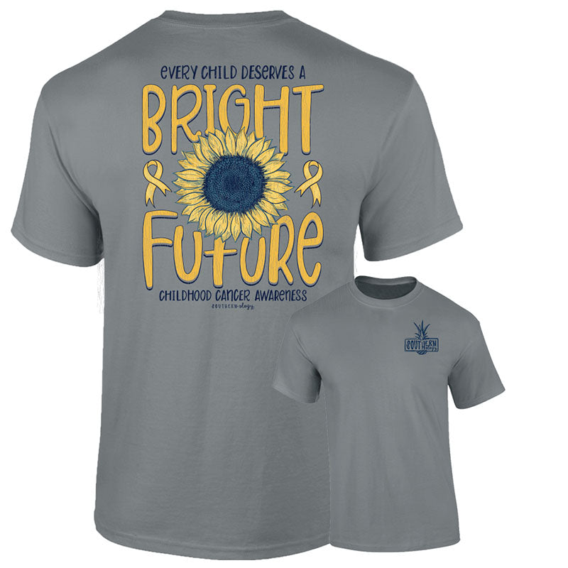 Southernology Childhood Cancer Bright Future Comfort Colors T-Shirt