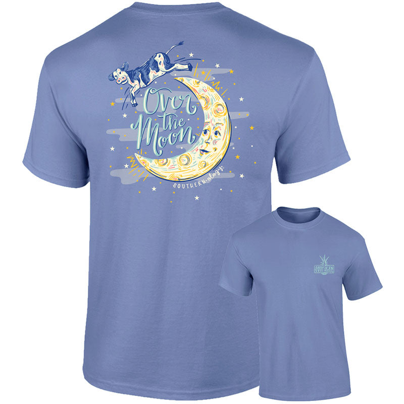 Sale Southernology Over the Moon Cow Comfort Colors T-Shirt