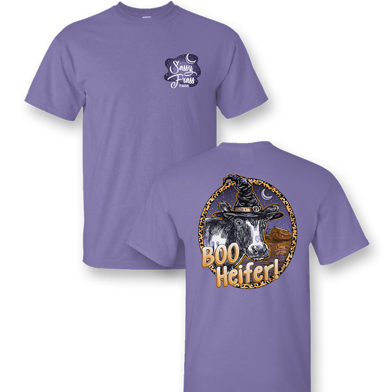SALE Sassy Frass Boo Heifer Halloween Cow T-Shirt