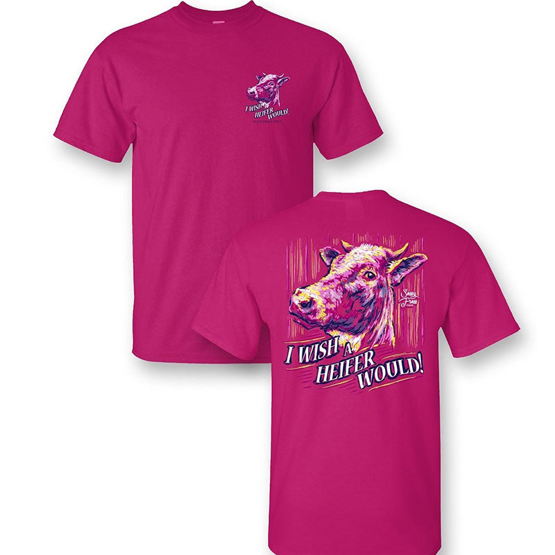 Sale Sassy Frass Preppy Wish Heifer Would Cow T-Shirt