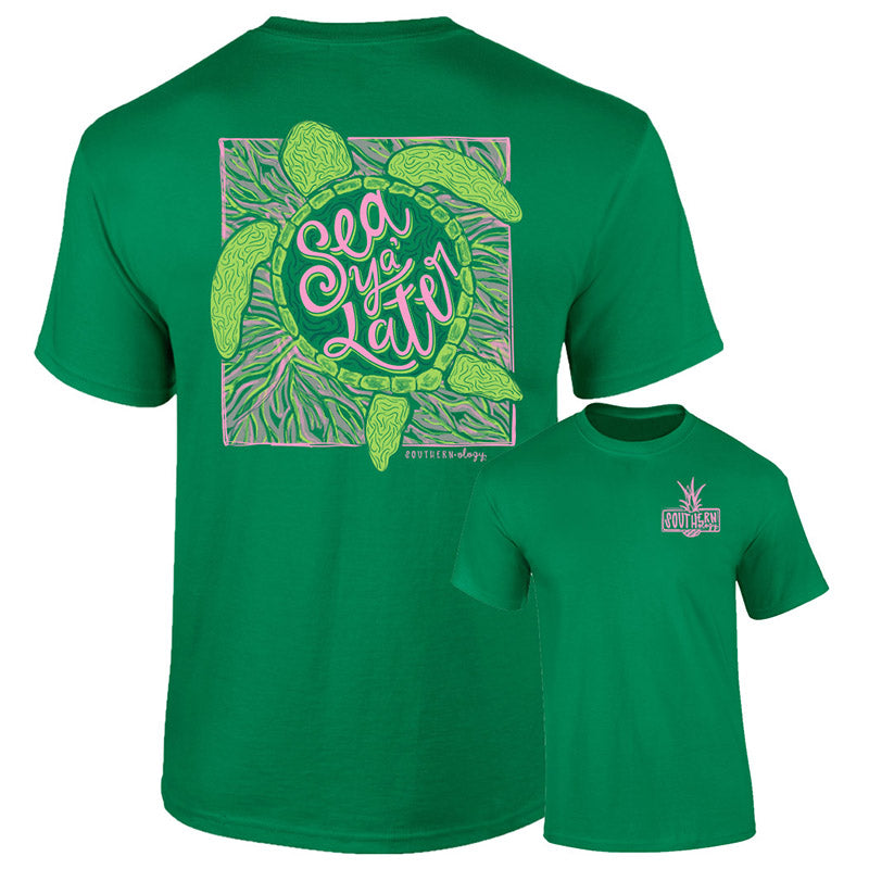 Southernology Sea Ya Later Turtle Comfort Colors T-Shirt