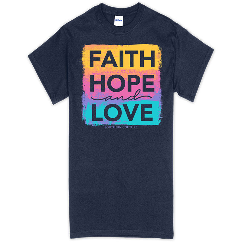 Southern Couture Faith, Hope & Love Soft T-Shirt