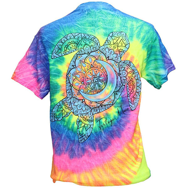 Southern Attitude Tortuga Moon Turtle Tie Dye T-Shirt