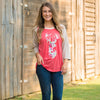 SALE Bjaxx Southern Grace Floral Deer Raglan T-Shirt