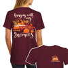Southern Attitude Hanging Gnomies Pumpkins Fall T-Shirt