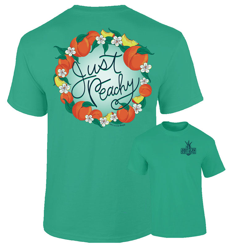 Southernology Preppy Just Peachy Comfort Colors T-Shirt