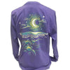 Southern Attitude Tortuga Moon To The Sea Turtles Comfort Colors Long Sleeve T-Shirt
