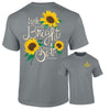 Southernology Bright Side Sunflower Grey Comfort Colors T-Shirt