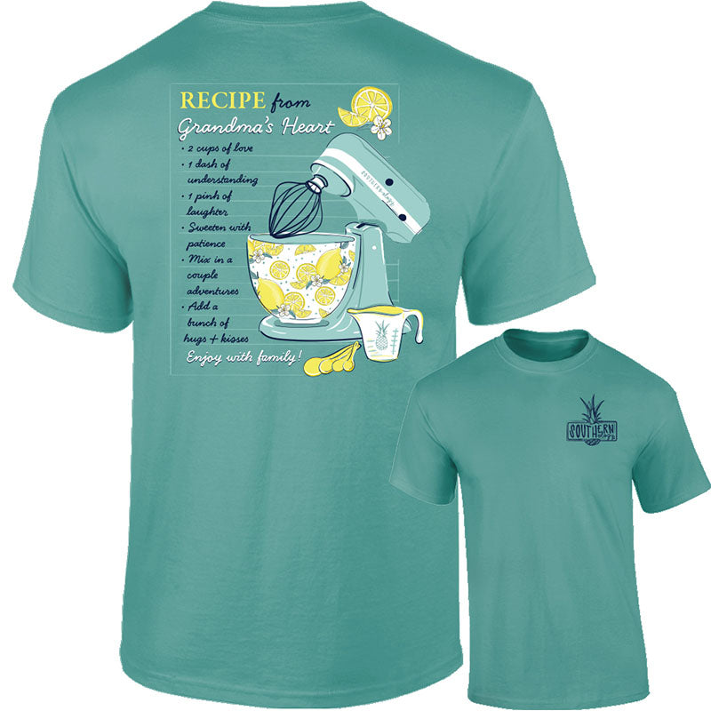 Southernology Recipe from Grandma's Heart Comfort Colors T-Shirt