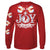 SALE Southern Attitude Preppy Joy Holiday Long Sleeve Red T-Shirt