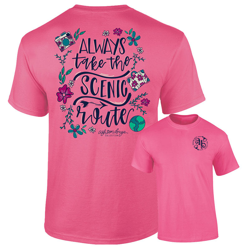 Sale Southernology Ashton Brye Always Take Scenic Route Comfort Colors T-Shirt