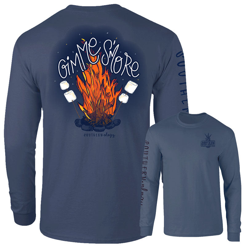 Southernology Gimme Smore Firepit Comfort Colors Long Sleeve T-Shirt