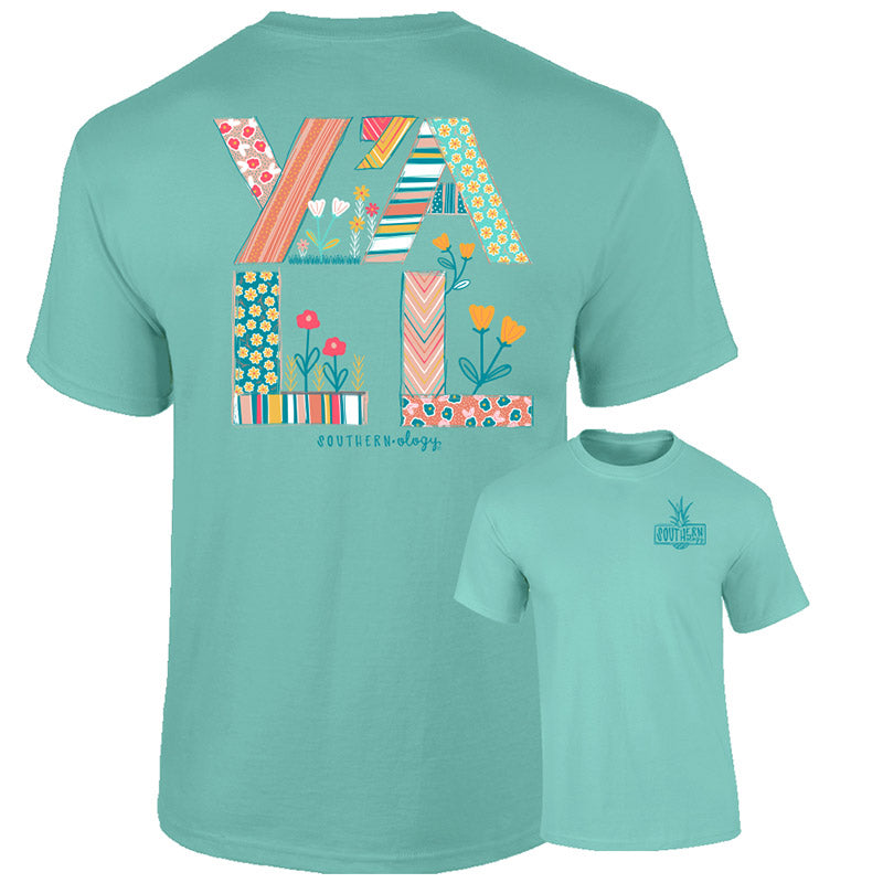 Southernology Y&#39;ALL Flowers Comfort Colors T-Shirt