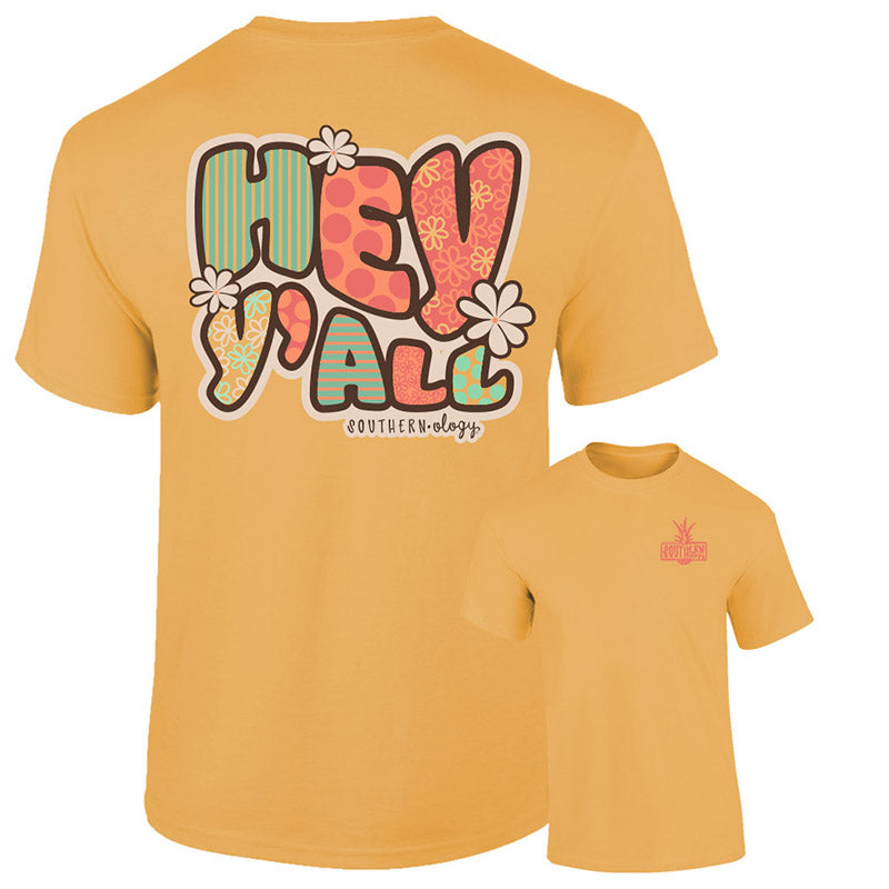 Southernology Groovy Hey Y'all Comfort Colors T-Shirt