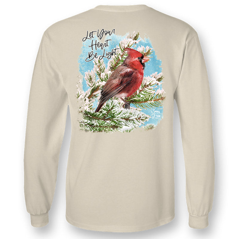 Sassy Frass Heart Be Light Cardinal Long Sleeve T-Shirt