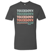 Southernology Stacked Touchdown Y&#39;all Statement Canvas T-Shirt