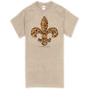 SALE Southern Couture Leopard Fleur De Lis Soft T-Shirt