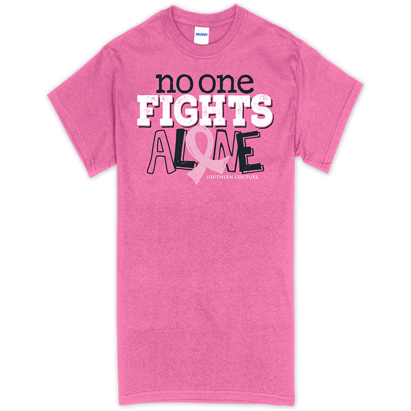 Southern Couture No One Fights Alone Cancer Soft T-Shirt