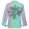 Southern Attitude Tortuga Moon Black Turtle Tie Dye Long Sleeve T-Shirt