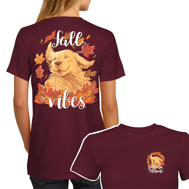 Southern Attitude Fall Vibes Dog T-Shirt