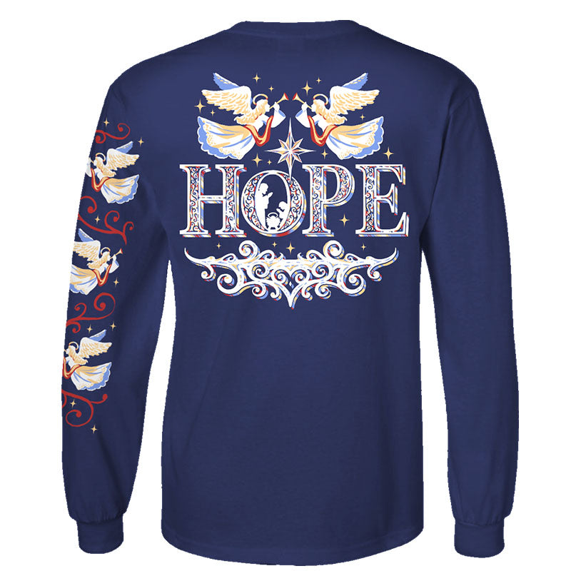 SALE Southern Attitude Preppy Hope Holiday Long Sleeve T-Shirt