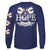 SALE Southern Attitude Preppy Hope Holiday Long Sleeve T-Shirt