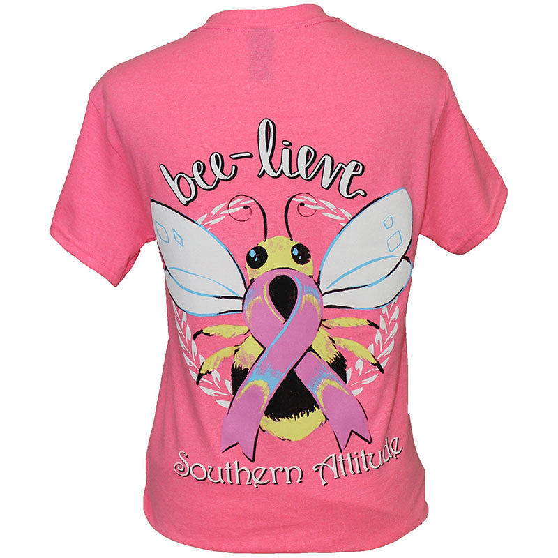 SALE Southern Attitude Bee - Lieve Cancer Hope T-Shirt