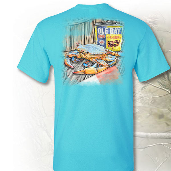 Gotta Kill It To Grill It Old Bay Crab Unisex Pocket T-Shirt