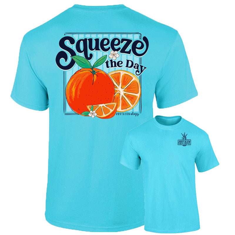 Southernology Squeeze the Day Orange Comfort Colors T-Shirt