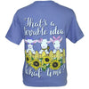 Southern Attitude What Time Goats Sunflower T-Shirt