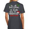 Southern Attitude Santa Naughty List Christmas T-Shirt