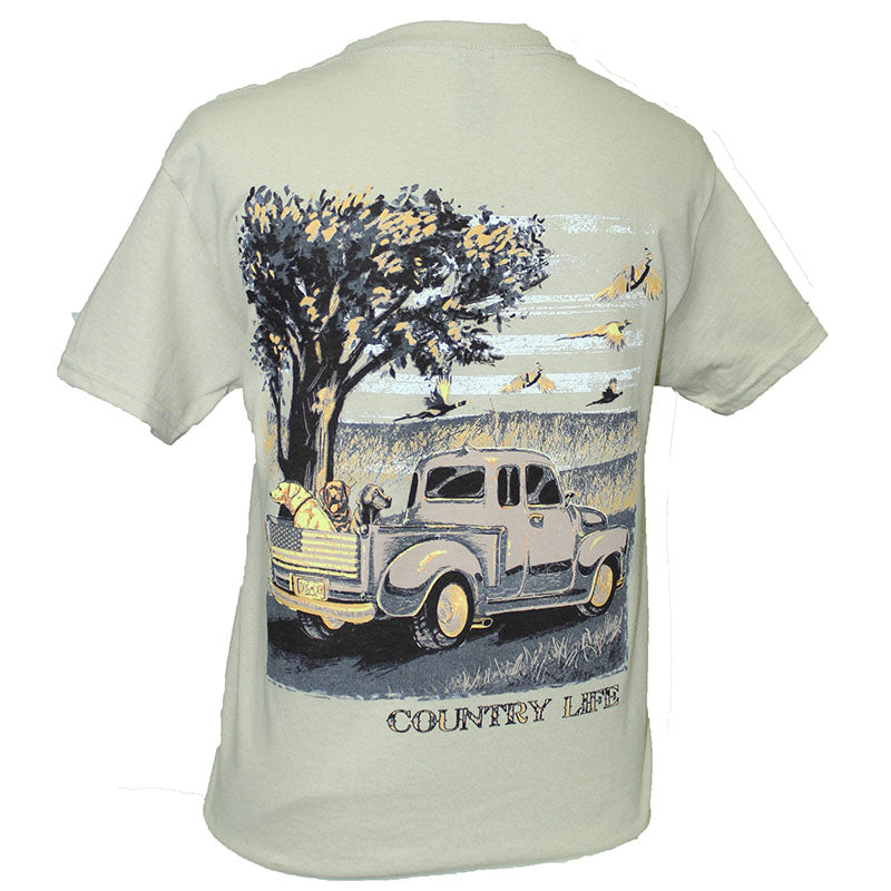 Country Life Outfitters Roads USA Truck Unisex Tan T-Shirt
