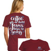 Southern Attitude Preppy Coffee Jesus T-Shirt