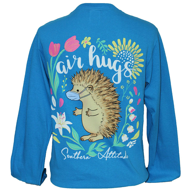 Southern Attitude Hedgehog Air Hugs Long Sleeve T-Shirt