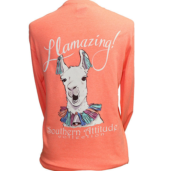 SALE Southern Attitude Preppy Amazing Llama Long Sleeve T-Shirt