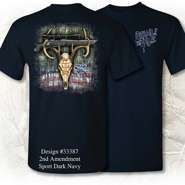 Gotta Kill It To Grill It USA 2nd Amendment Deer Skull Unisex T-Shirt