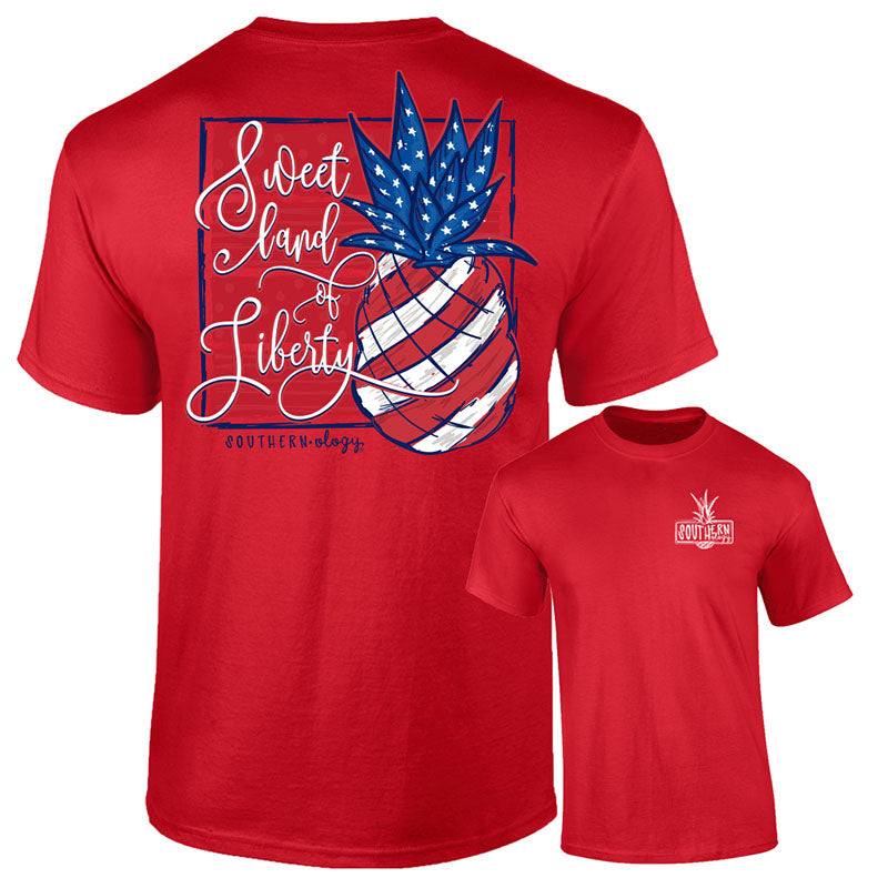 Southernology Liberty USA Pineapple Comfort Colors T-Shirt