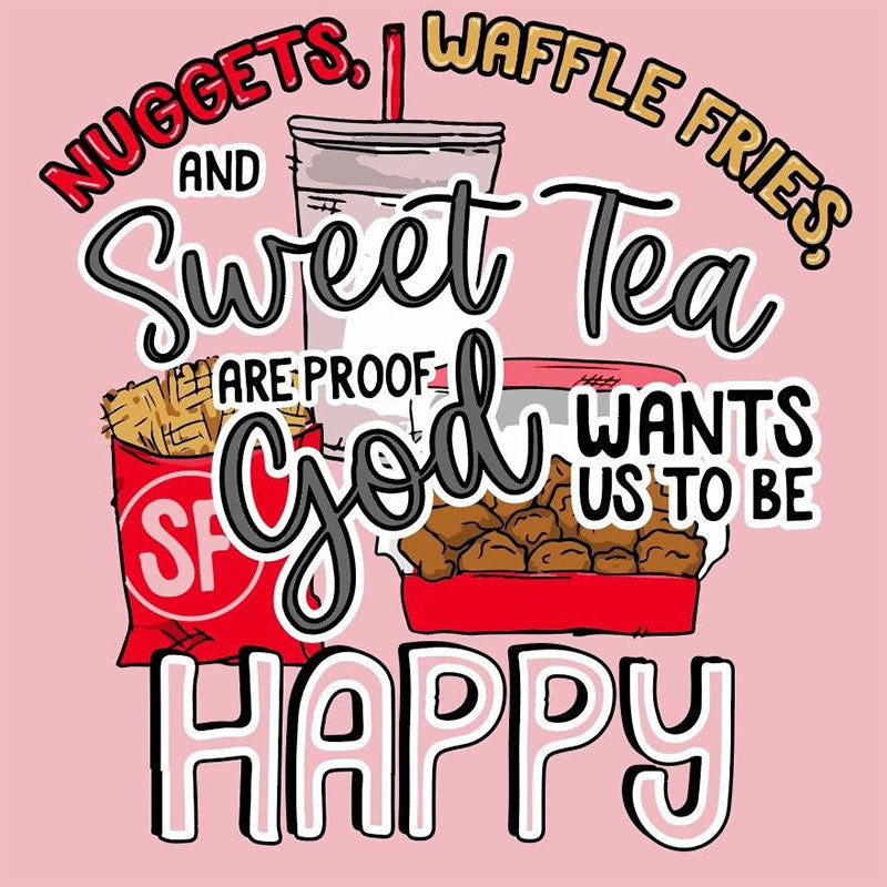 SALE Sassy Frass Sweet Tea Nuggets Waffle Fries Long Sleeve T-Shirt